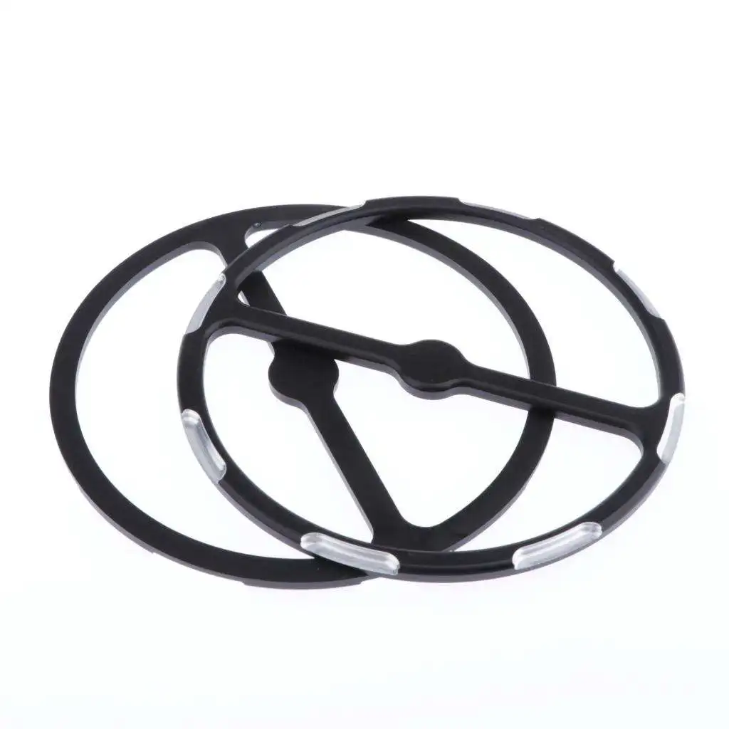 2pcs Aluminum Round Speaker Trim Ring Grille Cover for Harley Touring