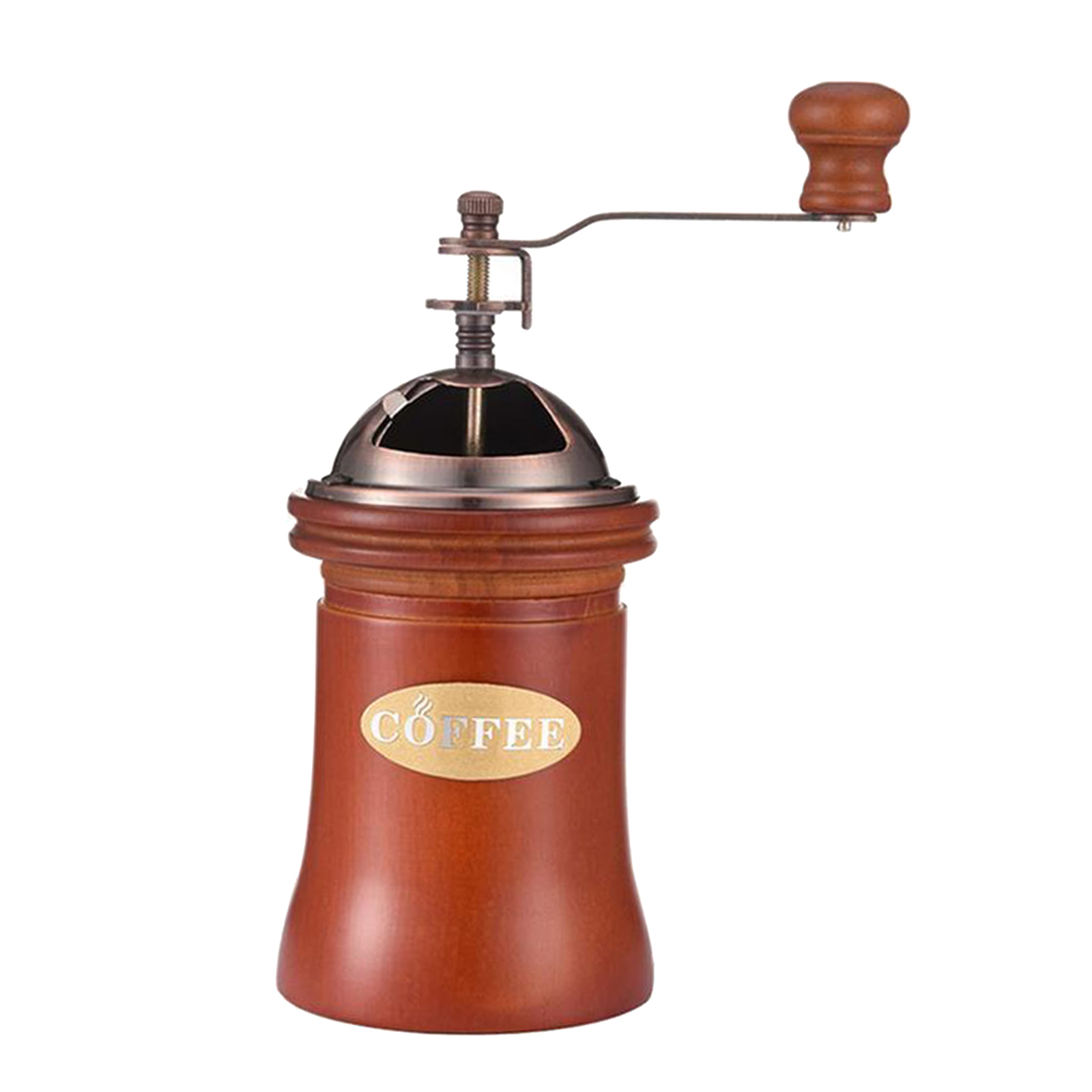 Wood Vintage Manual Coffee Grinder Hand Crank Coffee Bean Mill Windmill