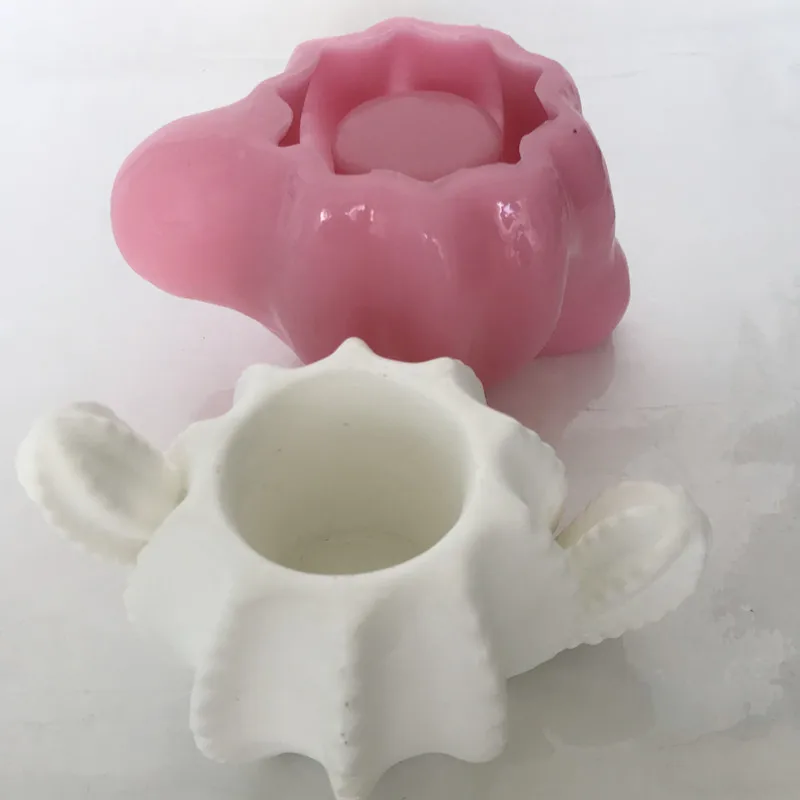 3D Cacto Flor Plantador Vaso Molde, DIY