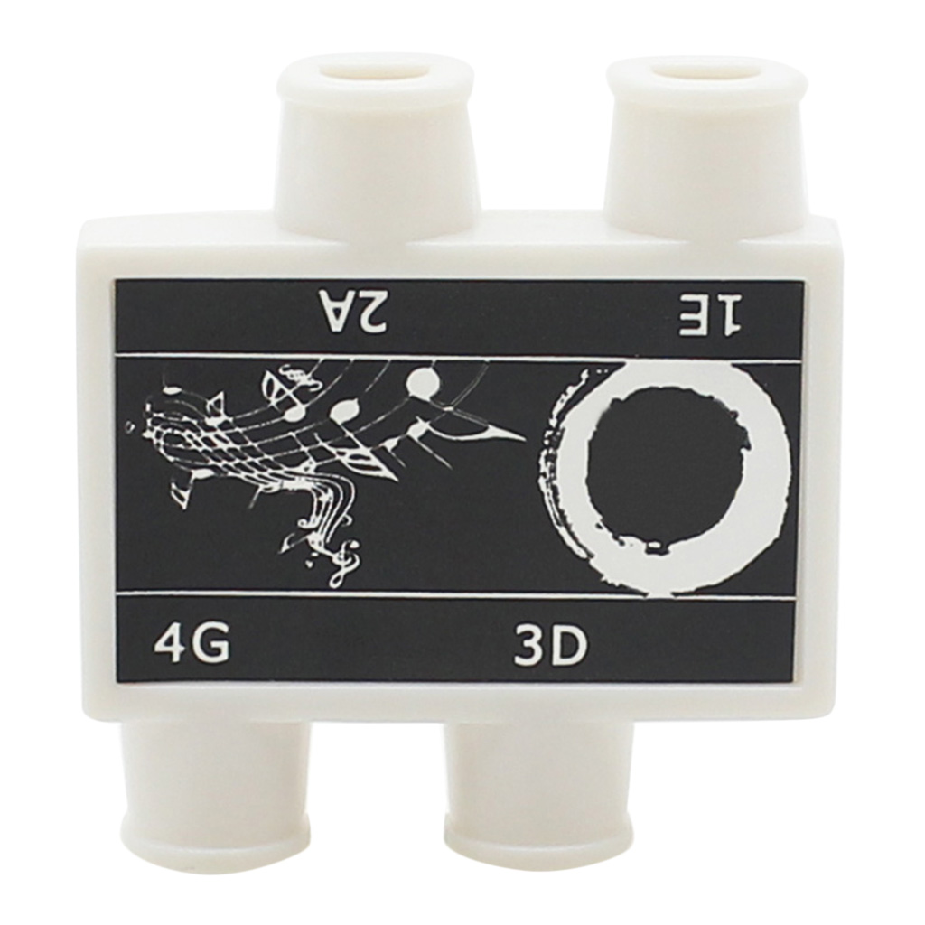 Tooyful Portable Durable 4 Notes Pitch Pipe Box E/A/D/G Tuner for Violin Practicing Accessory White