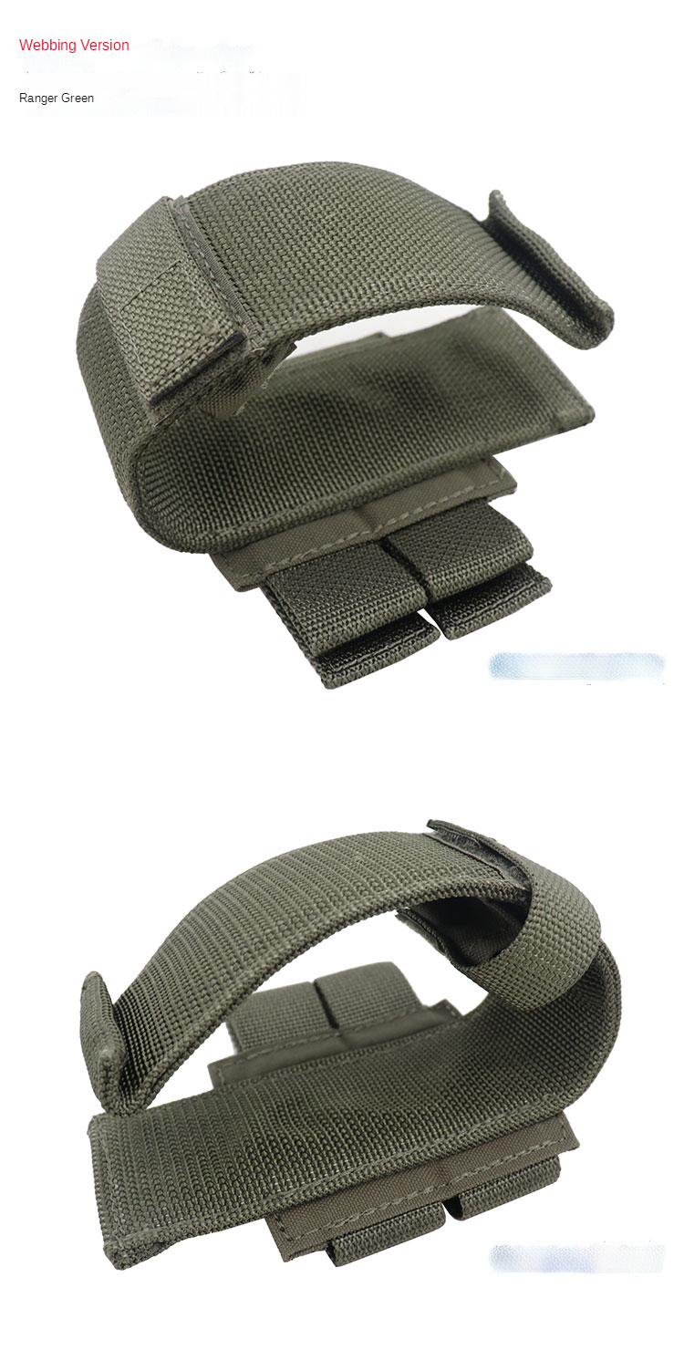 Fester Gurthalter Taktischer Verband Molle-Haltegurt Inklusive Geflochtene & Klettverschluss-Version Werkzeugring Outdoor Kampf Jagd – Detail 6