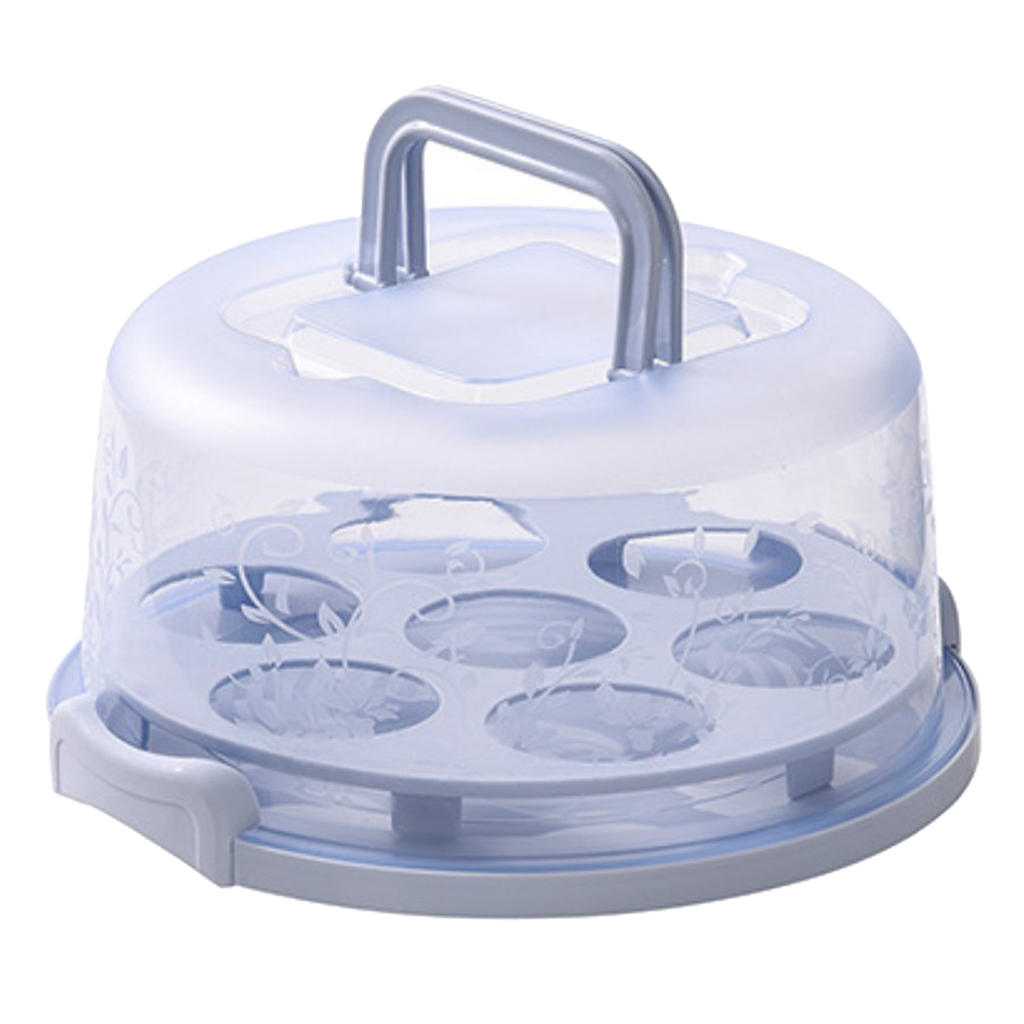Cake Dessert Cupcake Muffin Carrier Container Translucent Dome Portable