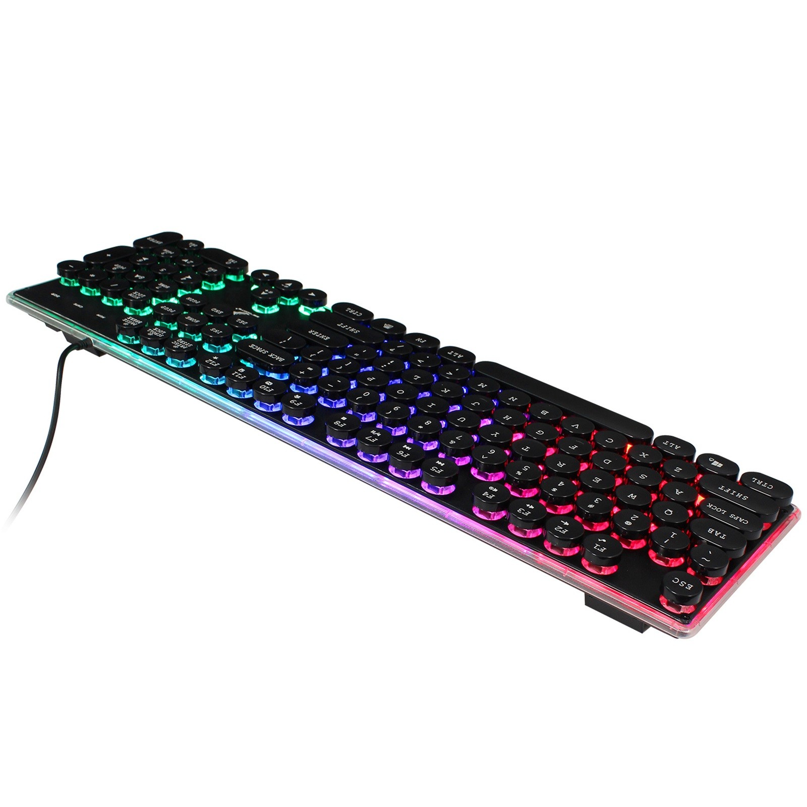 Zerodate Kb202 Gaming Backlit Mechanical Keyboard 104 key Usb Wired  Keyboard Ergonomic Office Keyboard Teclado Manipulador|Keyboards| -  AliExpress