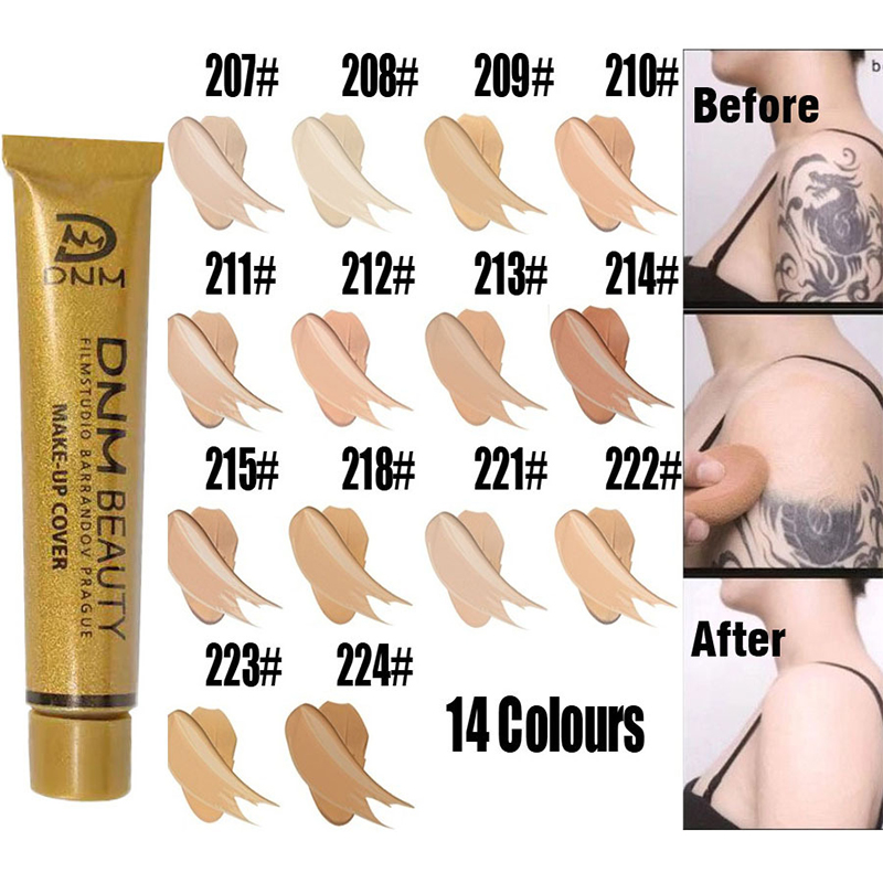 Best of 14Color Concealer Liquid Foundation Cream Cover Tattoo Acne ScarsConcealer Moisturizing Full Camouflaged Natural Brighten Makeup Reviews & Tips