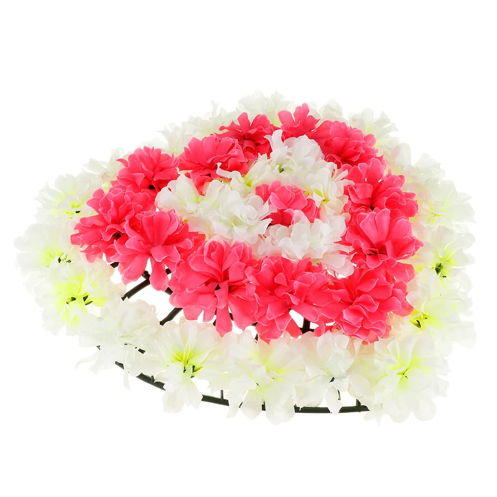 Artificial Heart Wreath Chrysanthemum Funeral Headstone Cemetery Arrangements