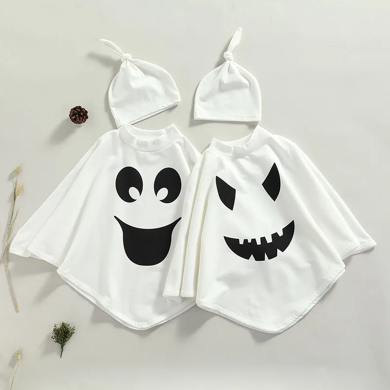 Boys 1-6yo Halloween-Cartoon-Ghost Cloak-Party Clothing Sets
