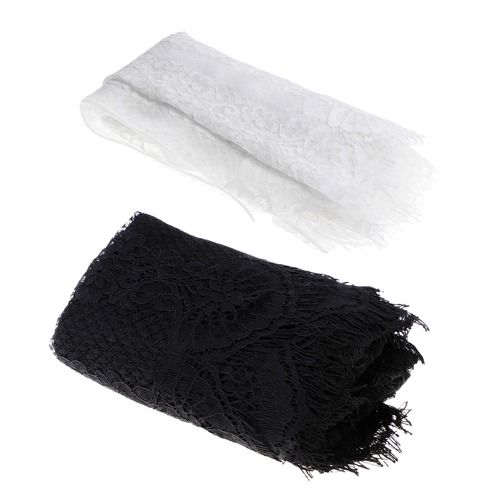 3 Yards Eyelash Lace Edge Trim Ribbon Wedding Sewing Applique 40cm