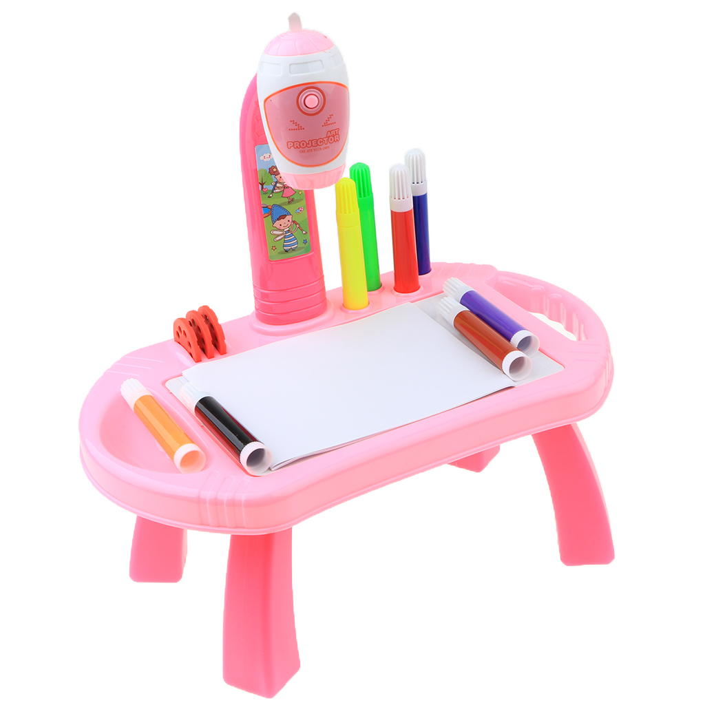 Table Learning Machine Educational Toy Projection Pattern Projector Drawing Doodle Board  for Children