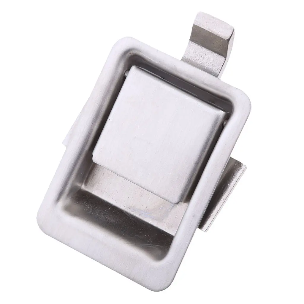 Marine Grade Stainless Steel Flush Pull Lock Mini Recessed Mounted Latch for Horsebox Locker Trailer