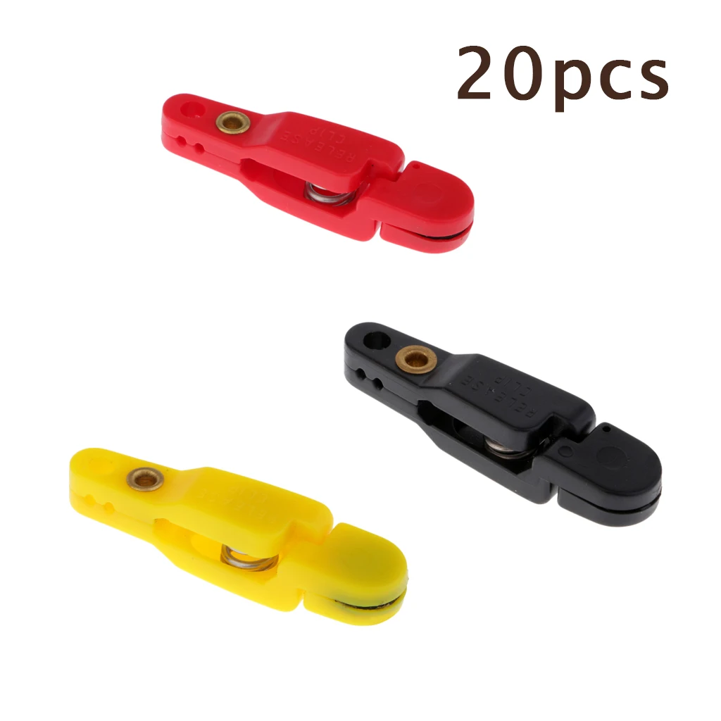 20Pcs Padded Heavy Tension Snap Release Clip Outrigger Downrigger Release Clips for Weight, Planer Board, Kite Offshore