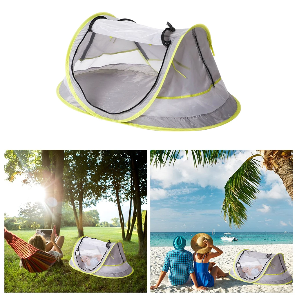 Summer Folding Beach Tent Breathable Playhouse  Translucent Mesh