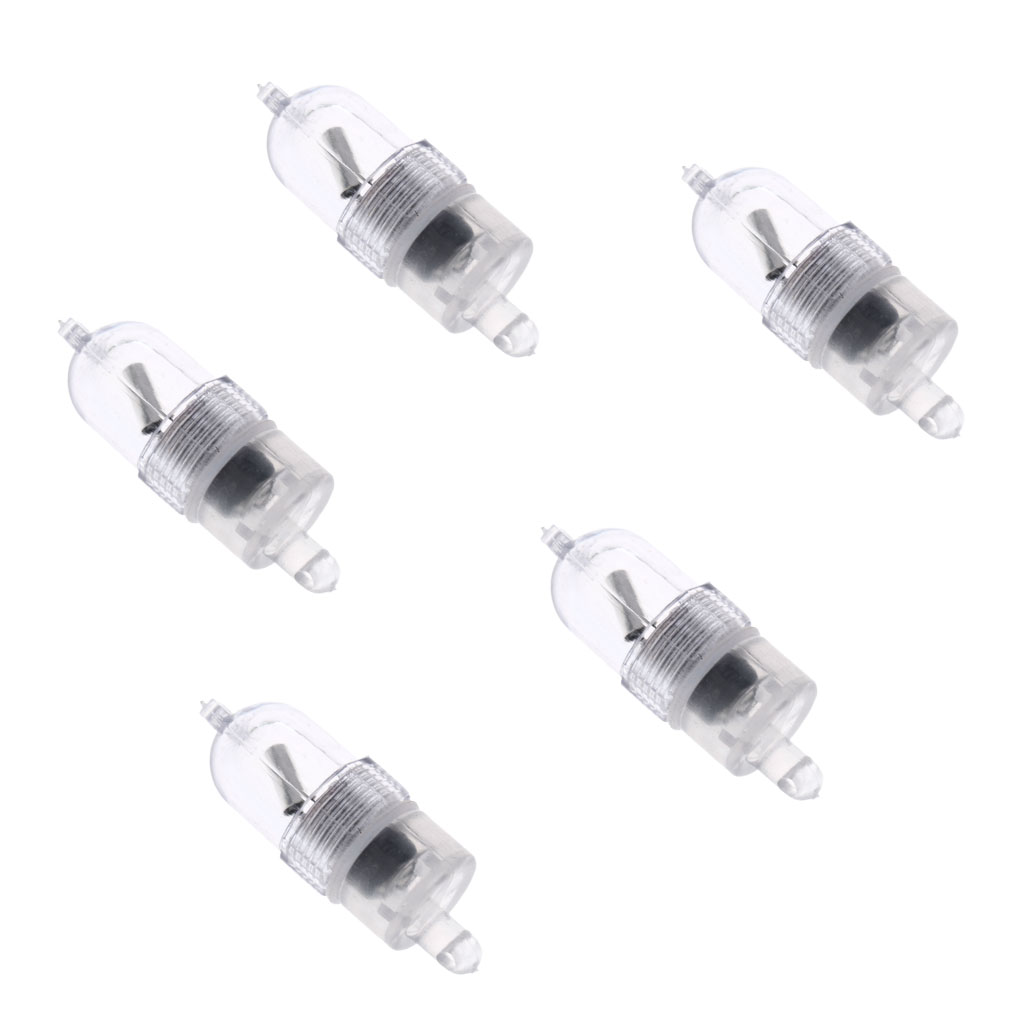 5pcs Mini Strike Alert LED Light Fishing Rod Bite Alarm Rod Tip Clip on Light Night Fishing Accessories Rod Tackles Pesca