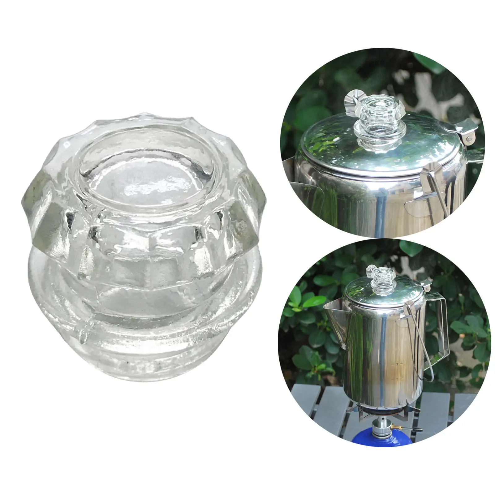 Coffee Pocolator Lid Handgrip Knob Clear Lid Cover Knob Handle for Out-D Accessories