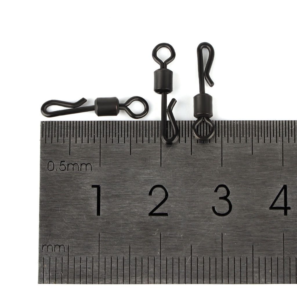 10PCS/Lot Ball Bearing Swivel Solid Rings Fishing Connector Ocean Boat Fishing Hooks Quick Fast Link Connector