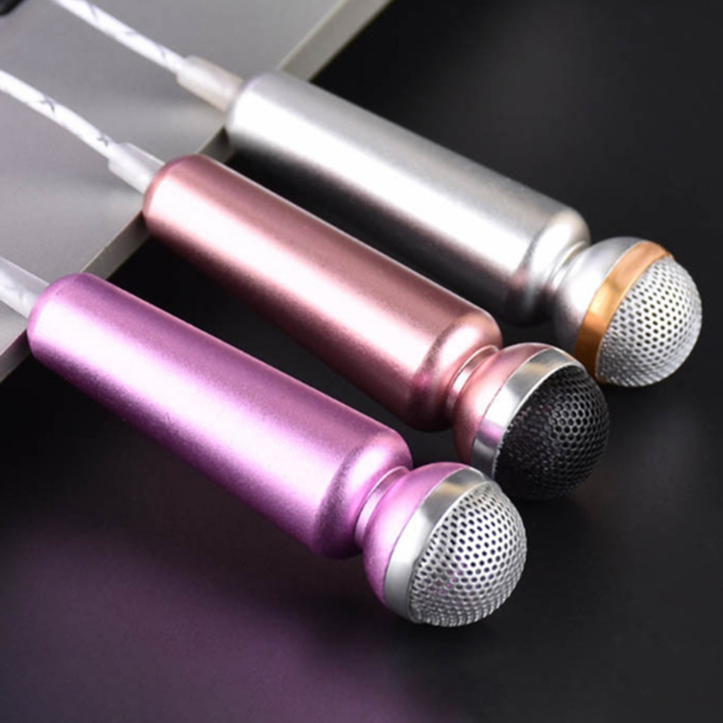 Mini Portable Microphone Phone Laptop Mic Wired for Chatting Voice Recording