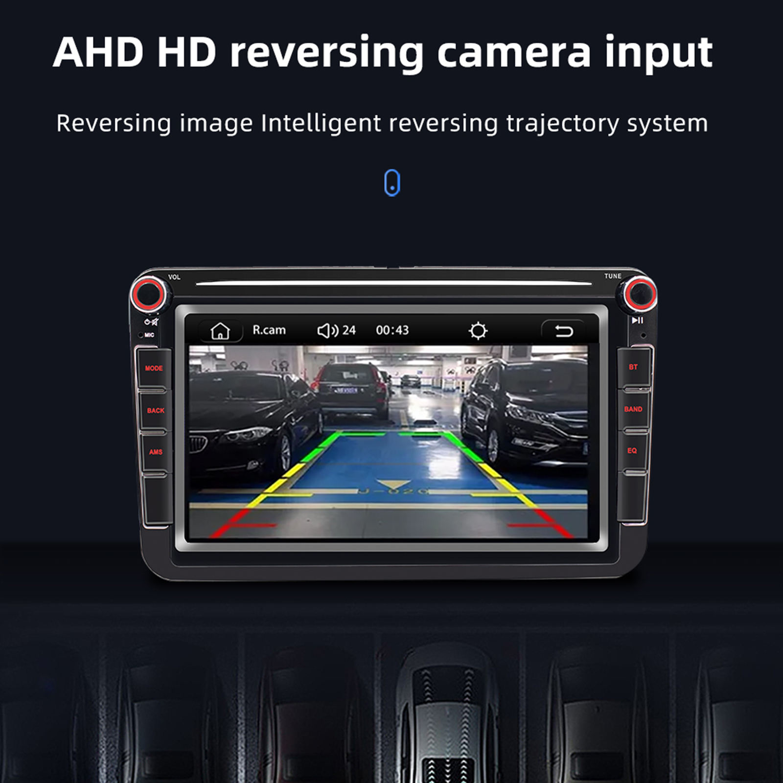 Bluetooth Car Radio AUX in  WiFi for  9083 Touch Screen