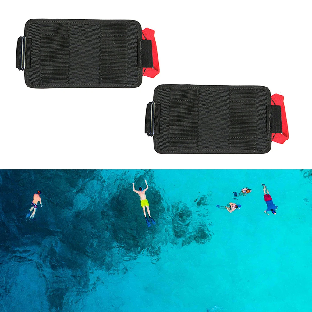 2pcs Diving Trim Counter Weight Pocket Pouch for Scuba Diving Weight Belt Pocket Diving Accessories