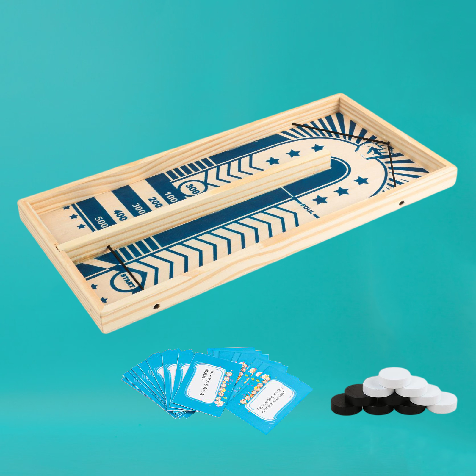 Fast Sling Puck Game Paced Board Games 2 Player Table Fast Hockey Game Test Your Speed and Accuracy Family Party Game Toys