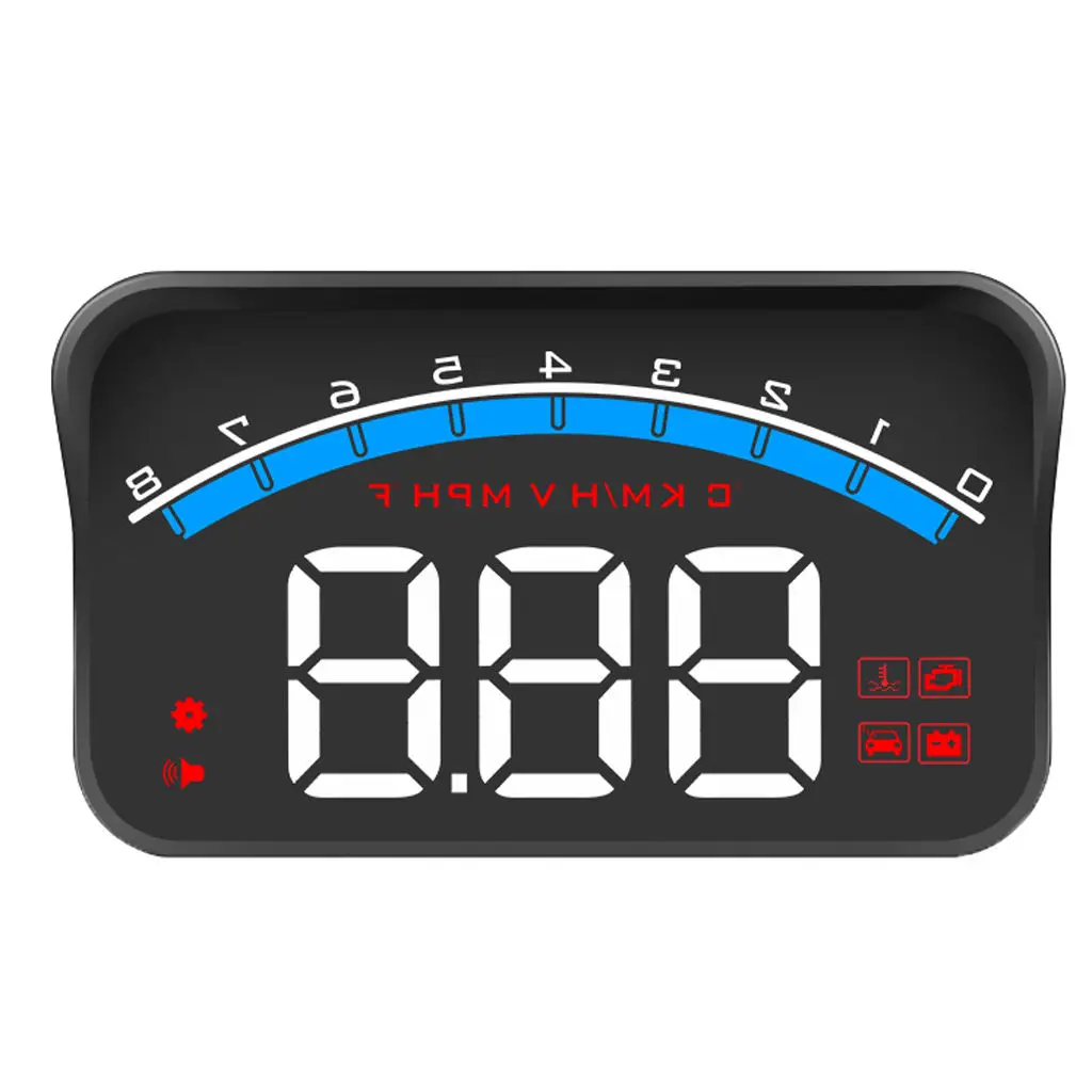 Digital Car M6S Speedometer Odometer Head Up Display Overspeed Warning Alarm HUD