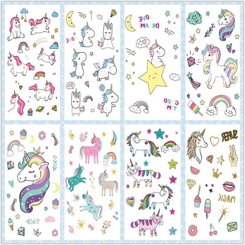 Best of Rocooart Cartoon Unicorn Tattoo For Kid Cute Fake Taty Children Tatouage Temporaire Body Art Waterproof Temporary Tattoo Sticker Reviews & Tips