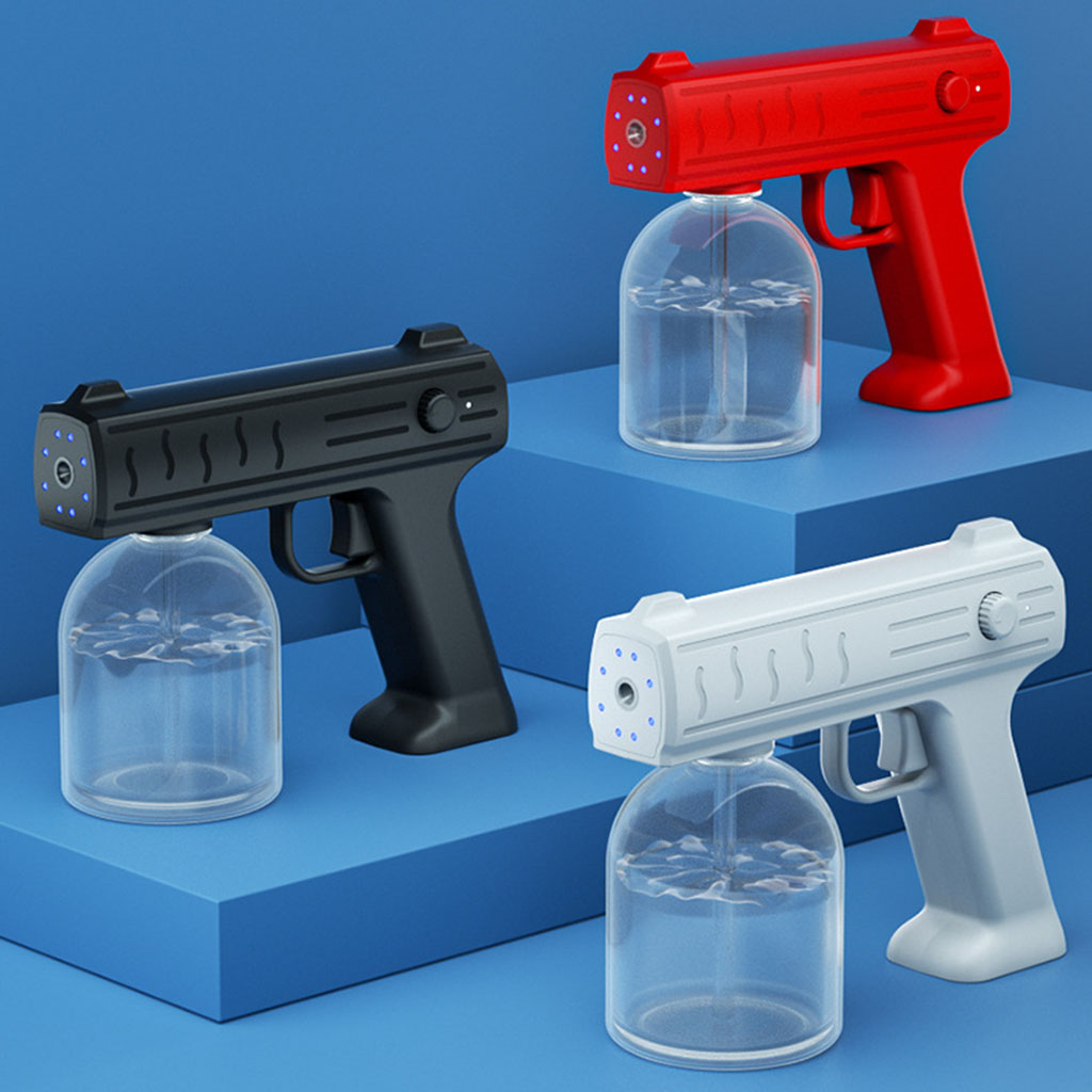 Electric Cordless Blue Light Nano Steam Fogging Disinfection Sprayer Gun Mist Sanitizer Machine Indoor Outdoor