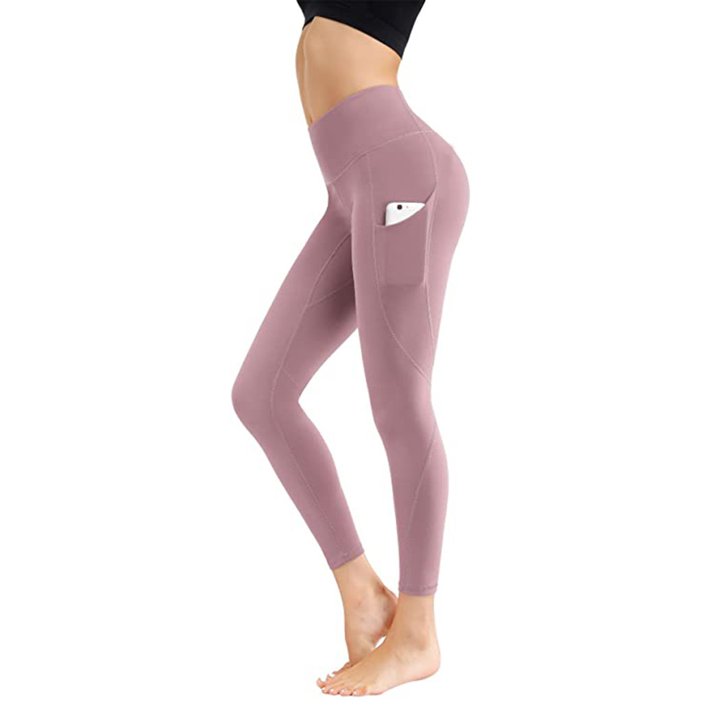 Calça feminina justa elástica secagem rápida, justa