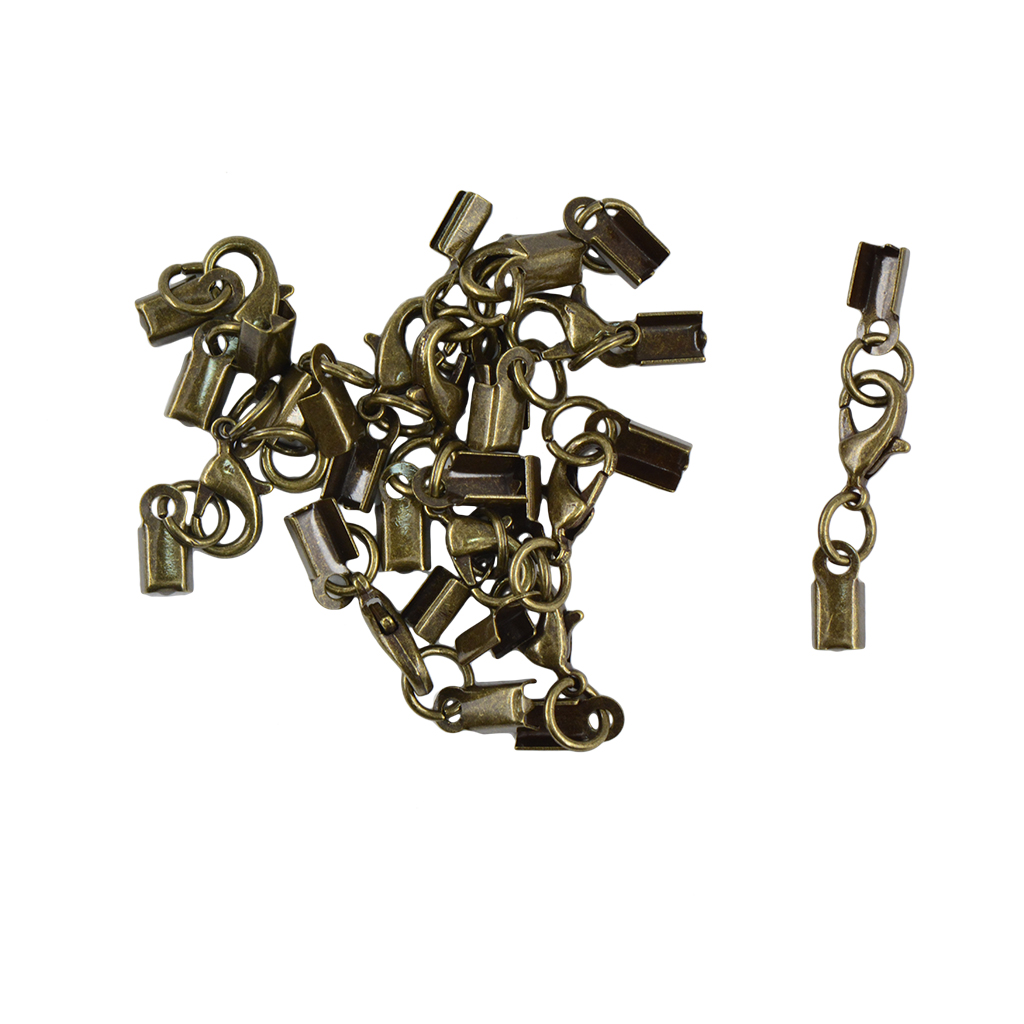 12Pcs Brass Lobster jewellery Clasps Necklace Extender Bracelet Connectors