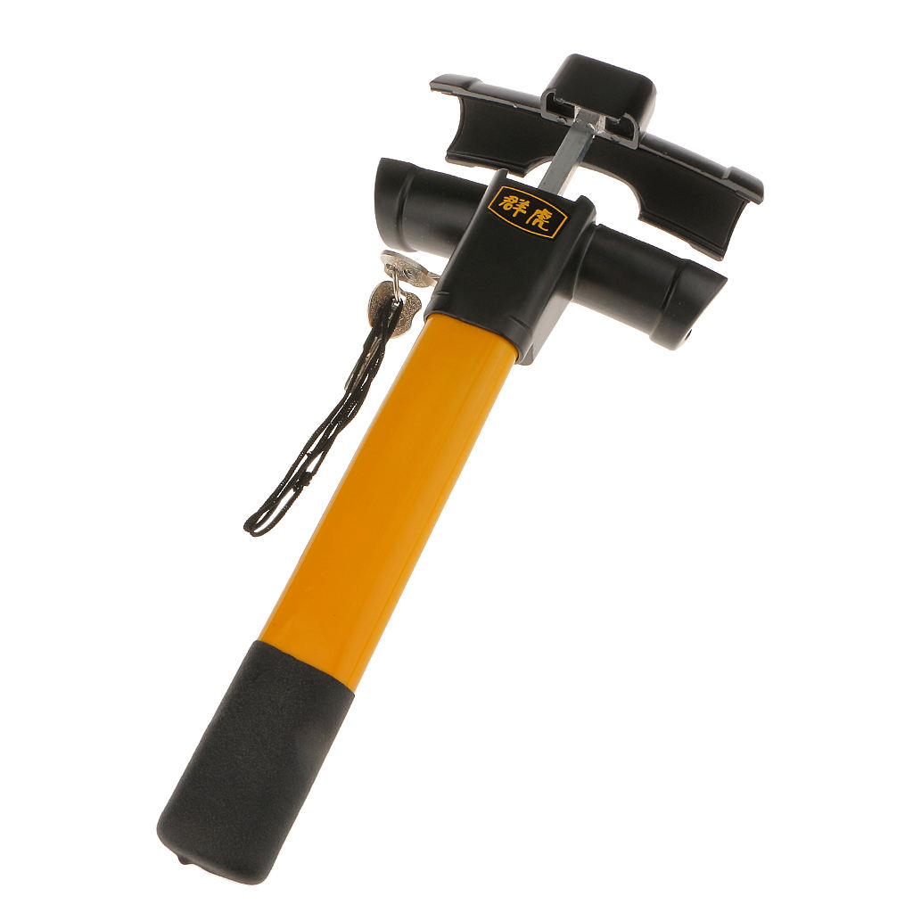 Car Anti theft Lock Steel Steering Wheel Lock  Anti Theft Protection Security Locking Device T Type Lock With 2 keys