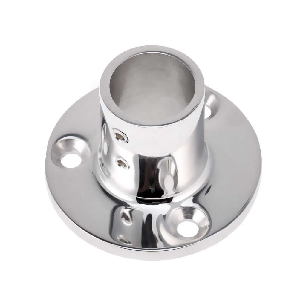 Marine 316 Stainless Steel Boat Hand Rail Fitting Stanchion Base for 90° 25mm Tube Sailing