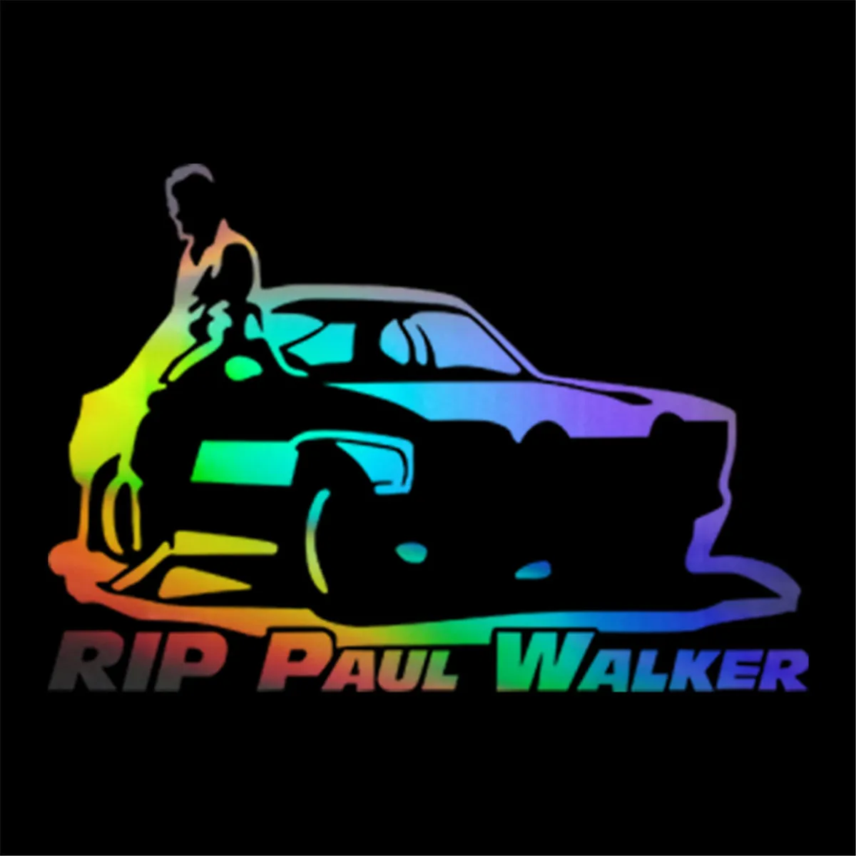car window decals Rip Paul Walker Sticker Car Window Door Laptop Bumper Auto Vinyl Decor car decals