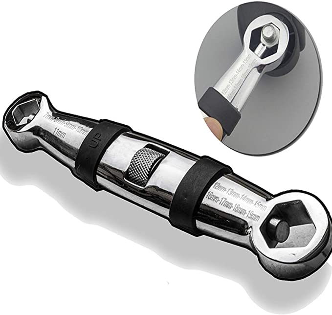 23-IN-1 Adjustable Universal Wrench Multi Functional Flexible Type Pocket Wrench 1/4-inch to 3/4-inch, 7mm to 19mm