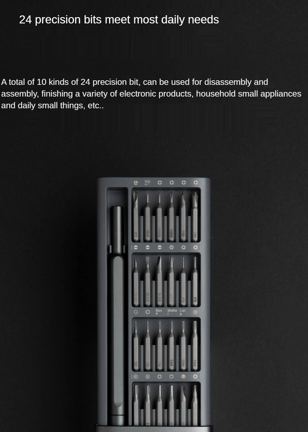  отверток Xiaomi Mijia 24 в 1, комплект прецизионных магнитных .
