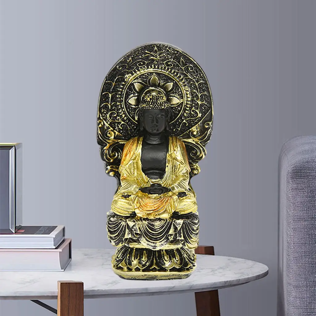 Guan Yin Bodhisattva Buddha Statue Figurines Meditation Spiritual Yoga Decor