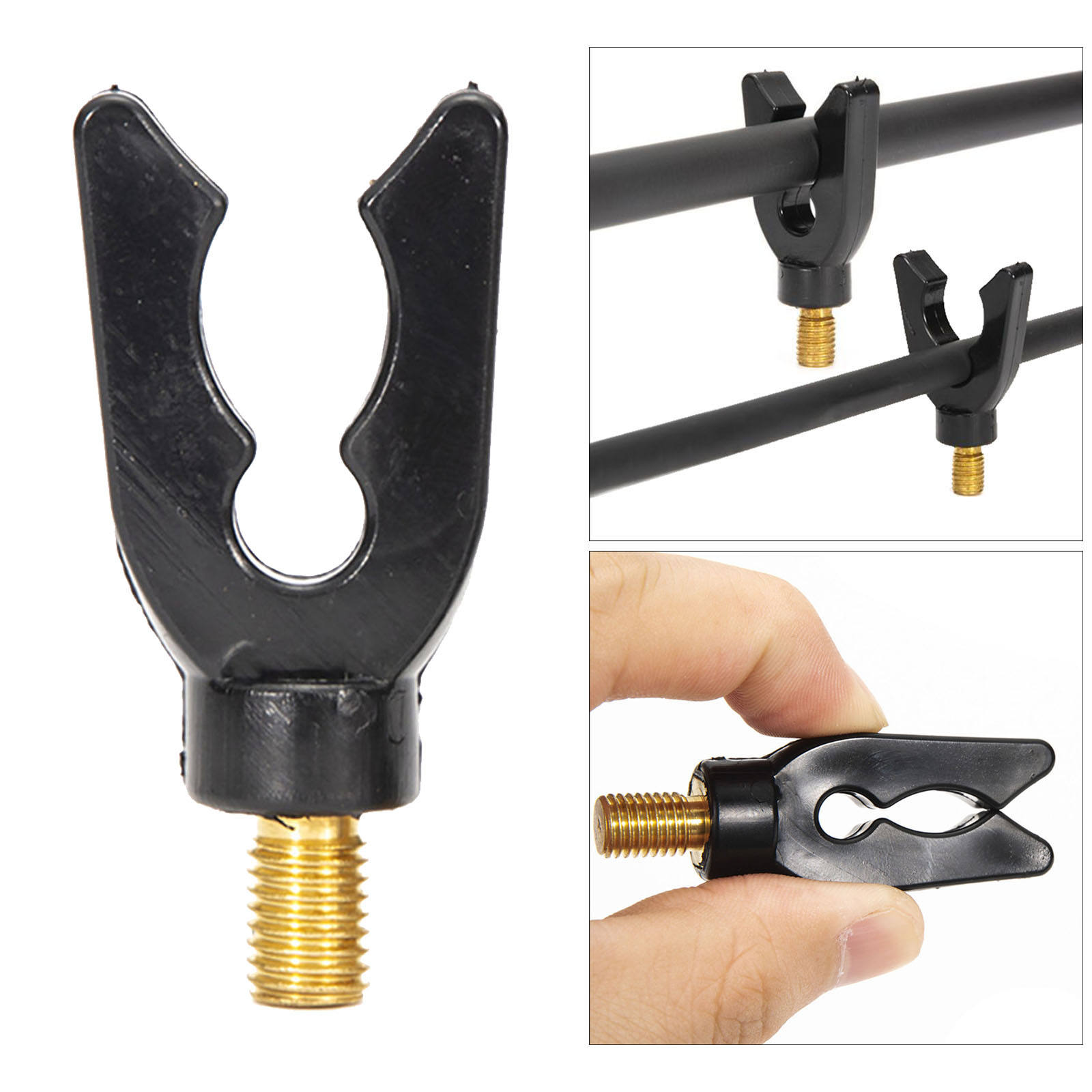 1x Fishing Rod Support Adjustable Gripper Head Fishing Gadget Match Fishing Rods Easy to Carry for Carp Barbel Catfish Fishing