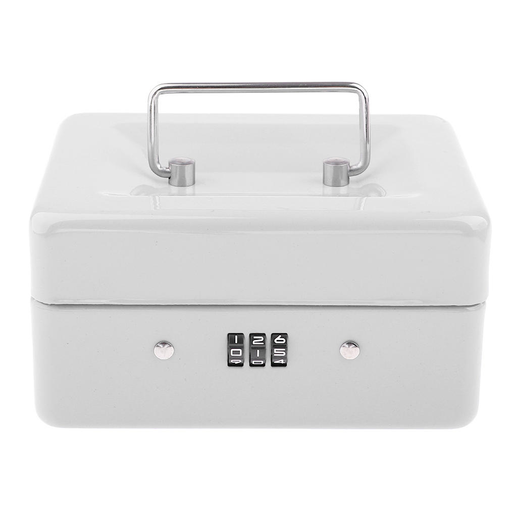 Lockable Cash Box Storage Box Coin Box for Money Jewelry Coins