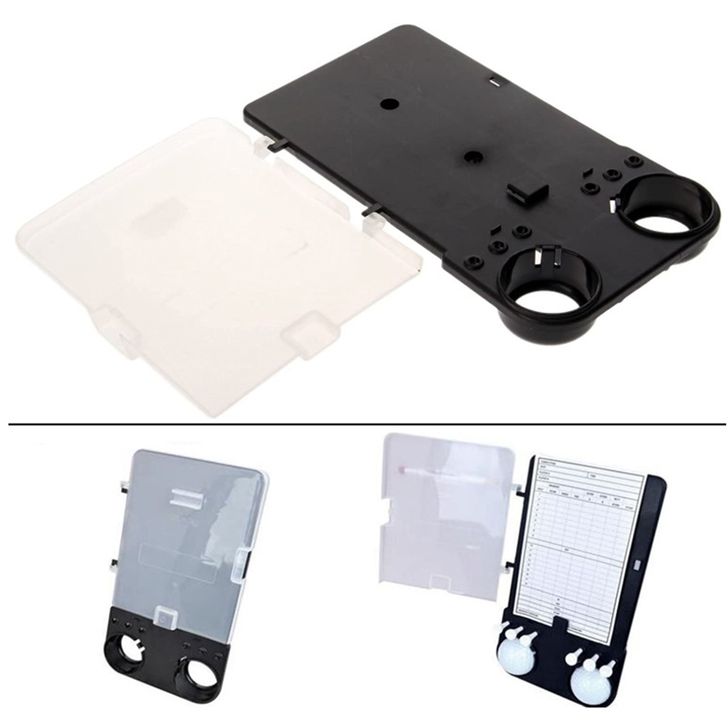 Golf Scorecard Holder Cart Counts Marks Sheet Keeper Ball Tees Pencil Clip Clamp