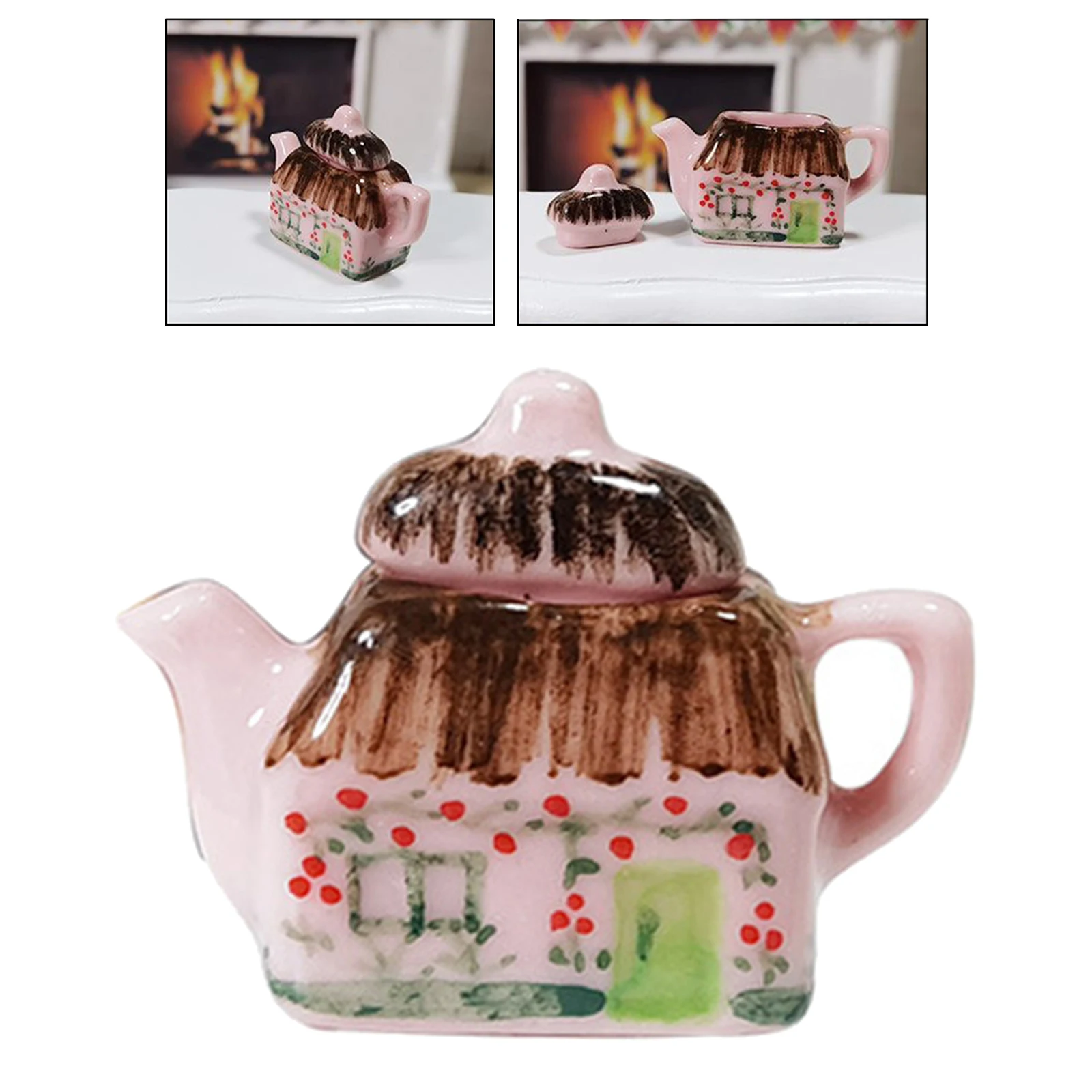 1:12 Scale Dollhouse Miniature Country Cottage Tea pot porcelain 