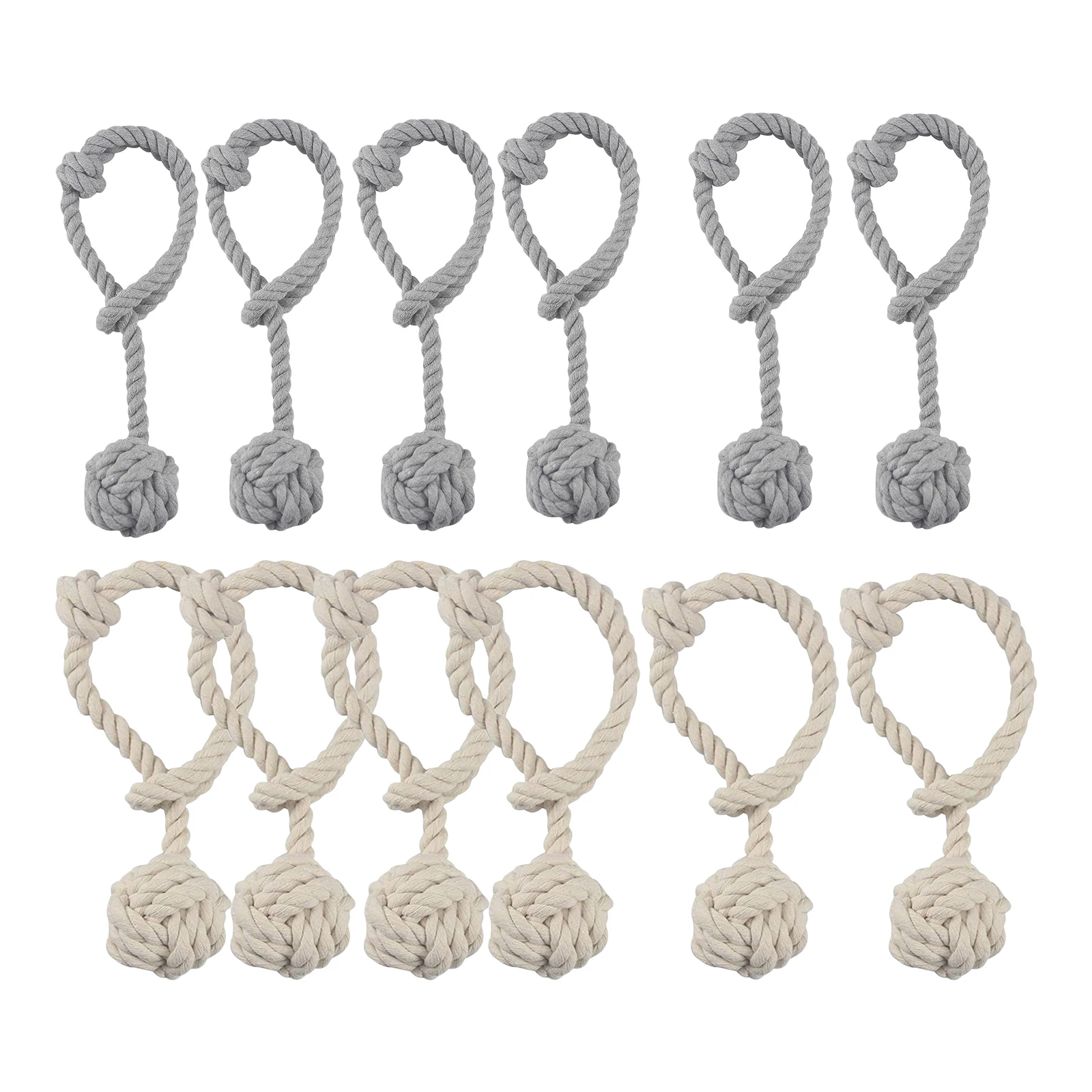 Curtain Rope Tiebacks Pure Cotton Curtain Buckle Holdbacks for Bedroom Window Drapery Home Decorative