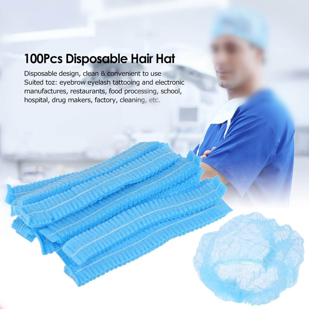 10 Pack Disposable Non Woven Bouffant 