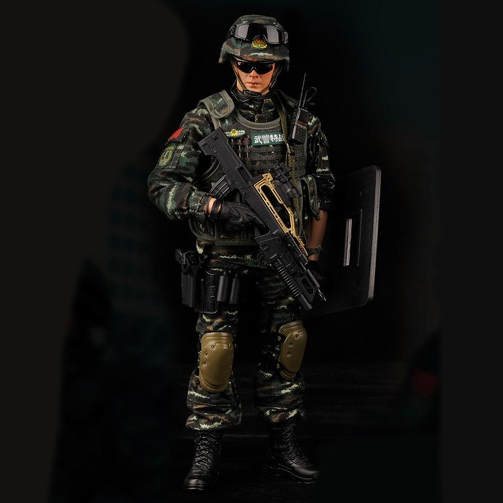 1/6 Special Forces Action Figure, DIY Movable Realistic Headsculpt Soldier