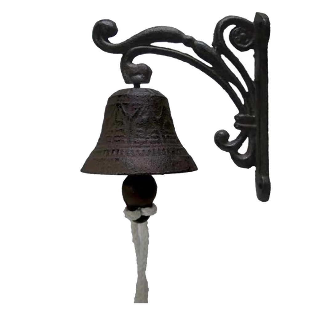 Vintage Style Wall Mounted Cast Iron Doorbell For Farmhouse Garden And Yard