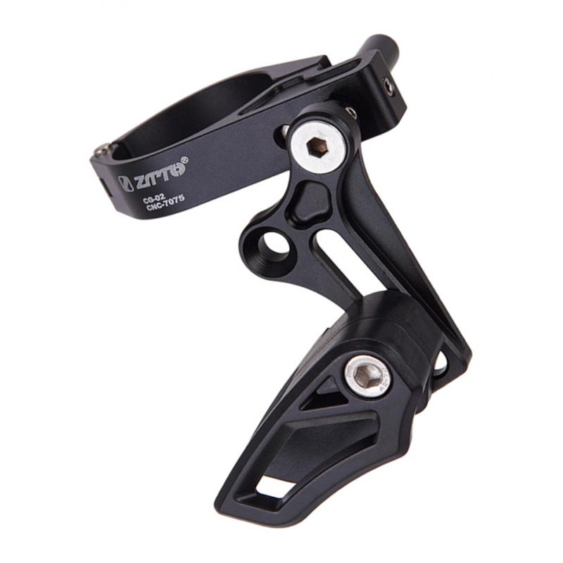 MTB Road Bike Seat Tube Chain Guide, Bicycle Single Speed Chainring Protector, for Clamp on ø31.8-35mm Cycle Frame Tube
