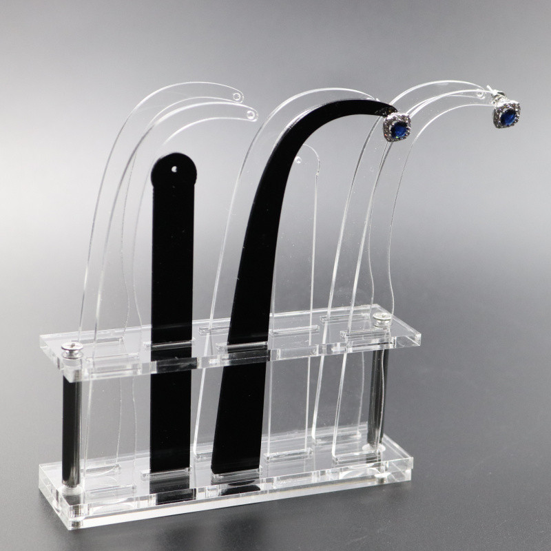 Acrylic Earring Try On Stick Forecast Shop Special Tool Ear Stud Jewelry Trial Display Holder Stand Case Shelf Organizer
