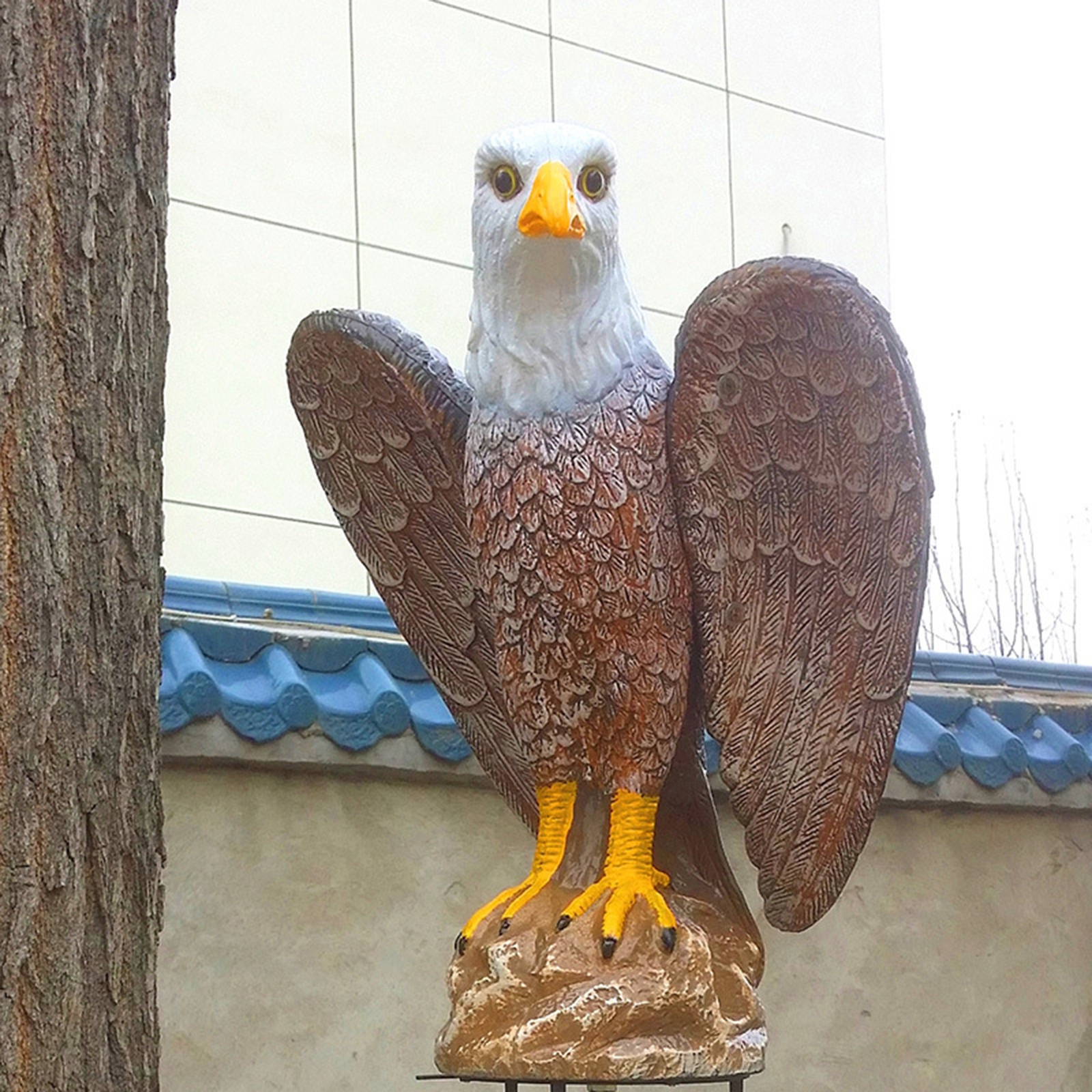 Garden Artificial Eagle Birds  Simulation Model Life-Like Bird of Prey Deters Bird and Animal Pest Control Garden Decor Accs