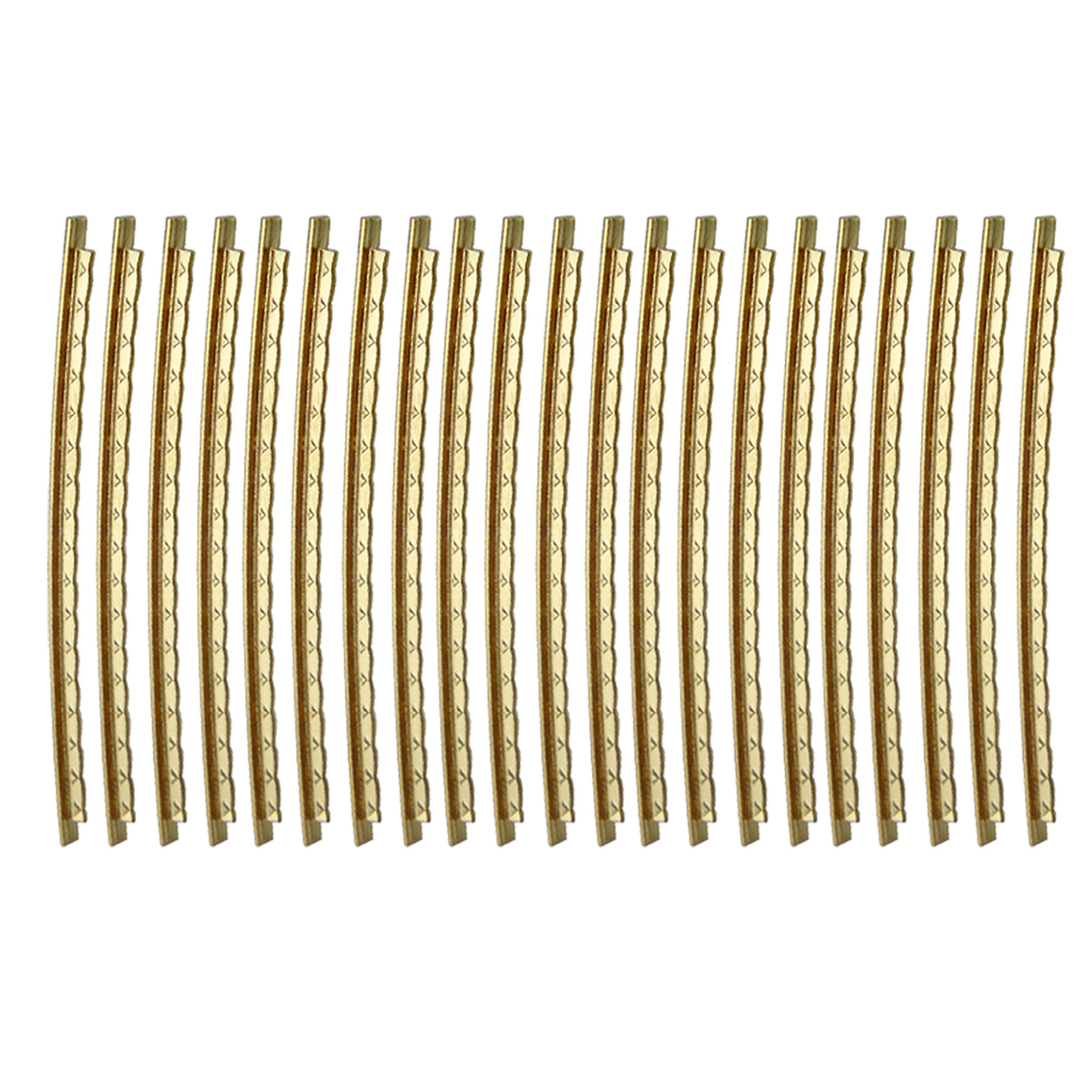 21x Brass Guitar Fret Wire Set 2mm Gold for Folk / Acoustic Guitar