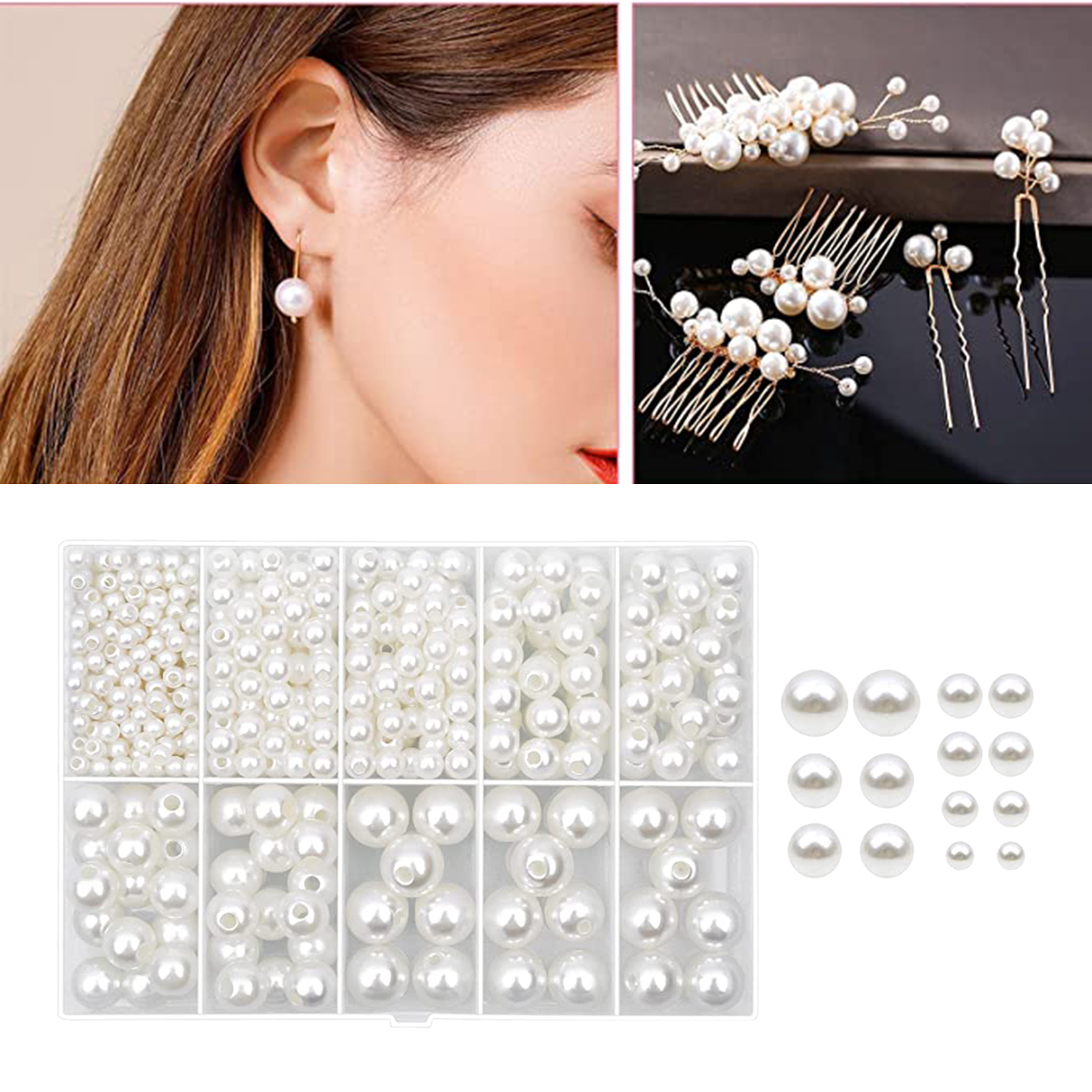 470x Round Beads for Crafts! Craft 4mm 6mm 8mm 10mm 12mm DIY Choker Making