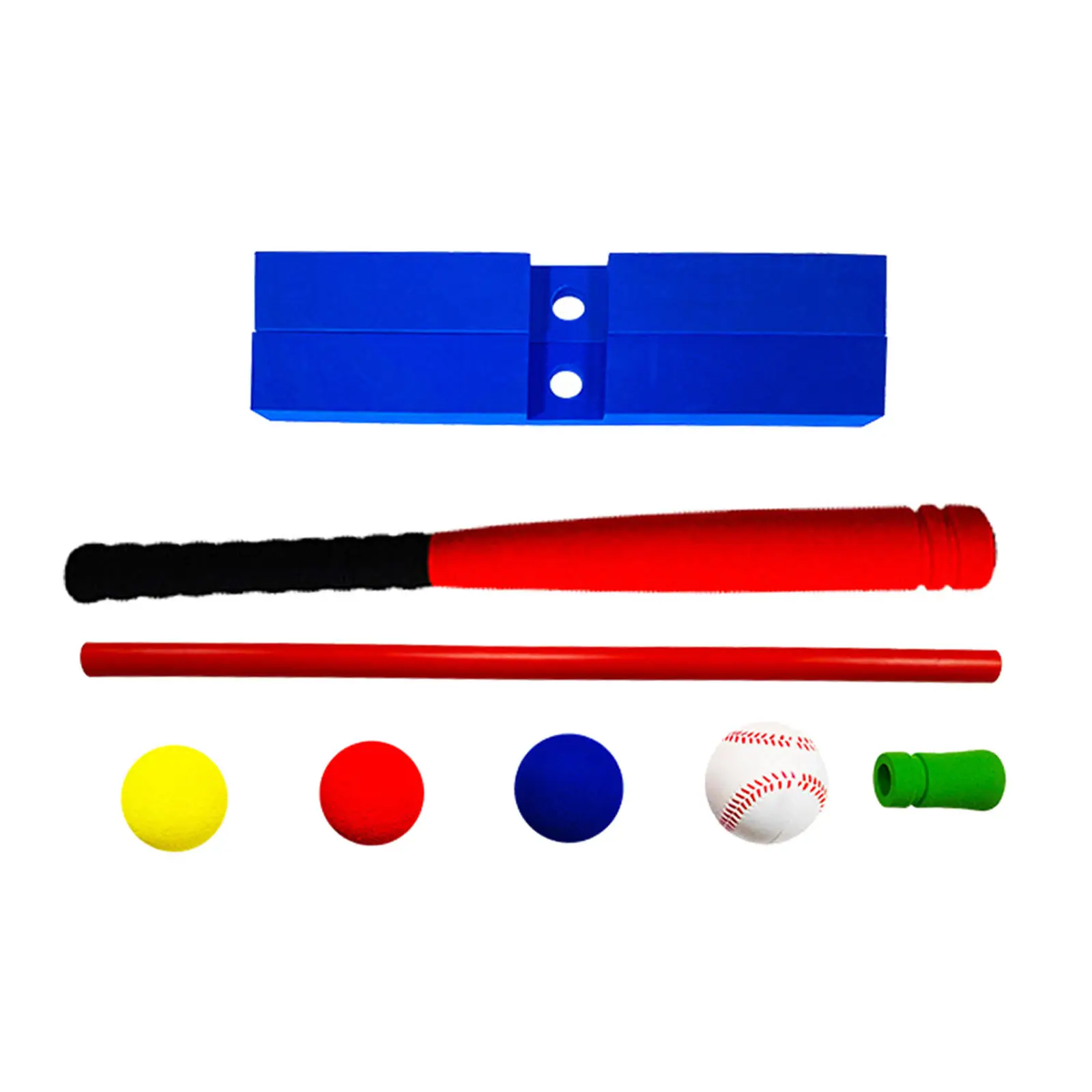 Educational Baseball Tee T-Ball Toy Soft Bat Safety Sports Play Game Indoor Outdoor Children Toddler