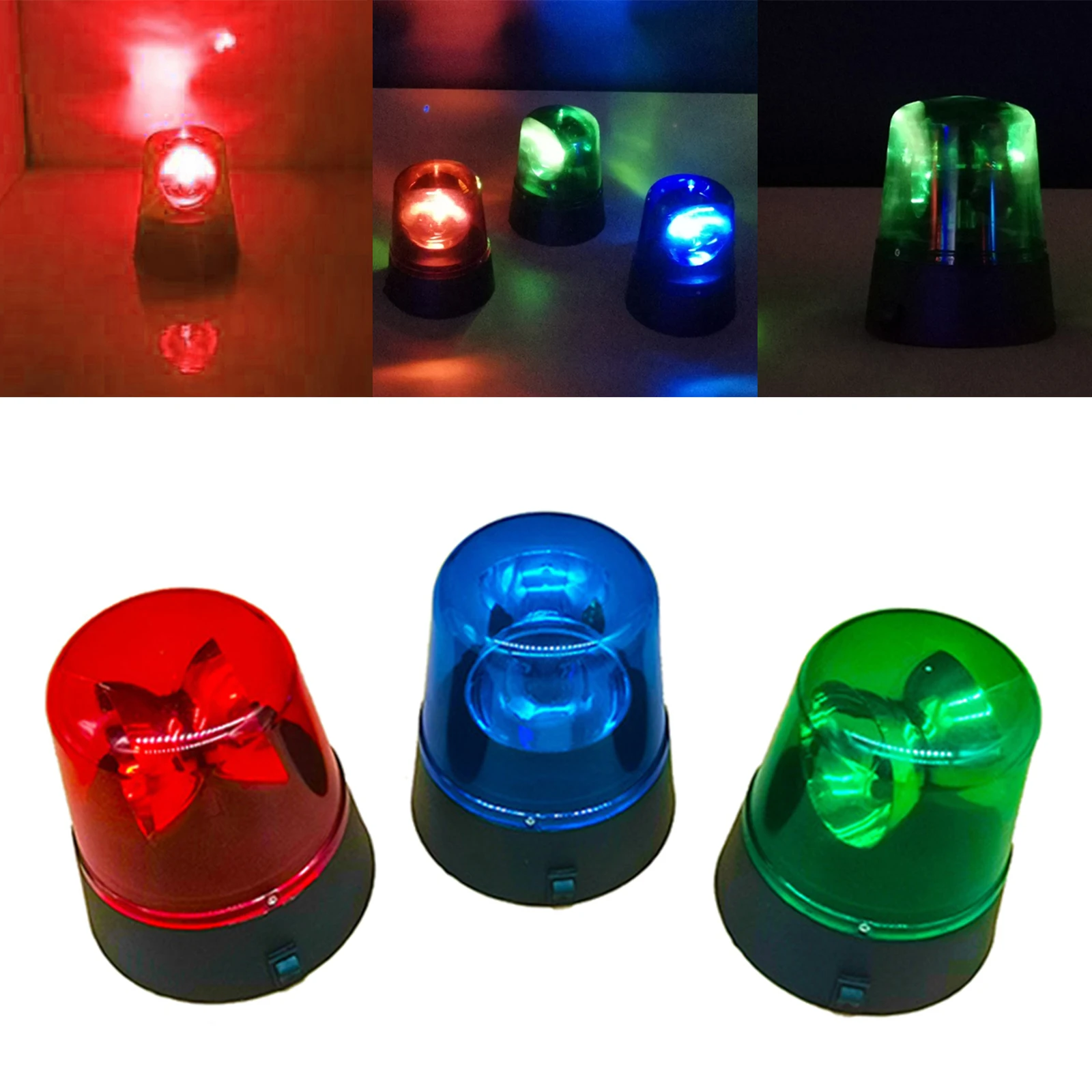 Industrial LED Rotating Strobe Beacon Warning Lights, Electrical Revolving Signal Lights for Emergency