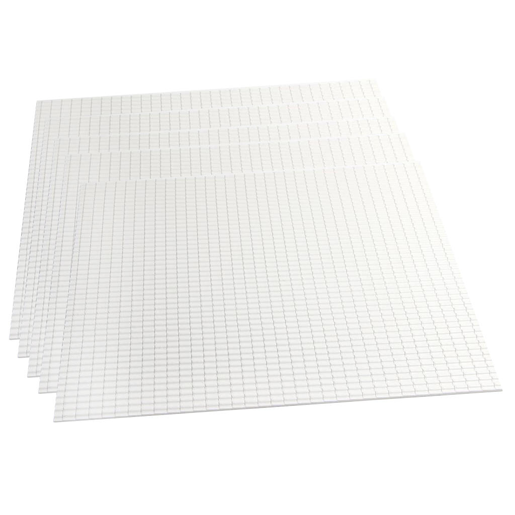 5pcs Simulation Roof Tile White For House Landscape Scenery 270 X 270 X 2mm