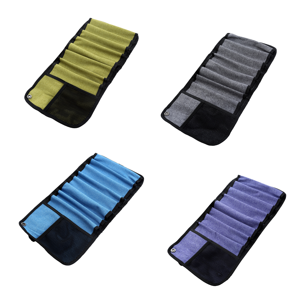 Durable Easy Roll up Bag for 8pcs Ice Screws Protection & Organize Ice Climbing Equipment Accessories